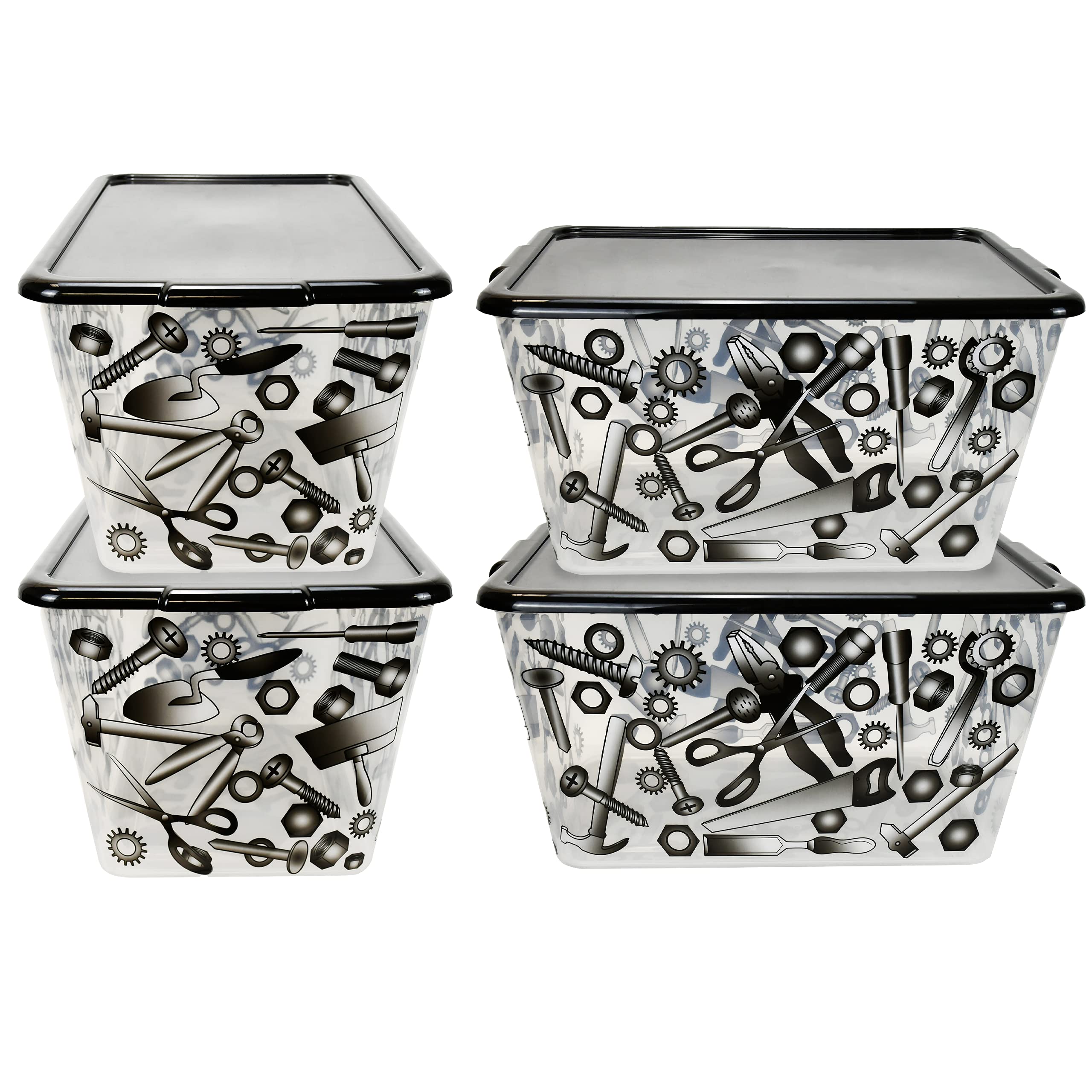 Simplykleen-14.5gal. Reusable Stacking Plastic Storage