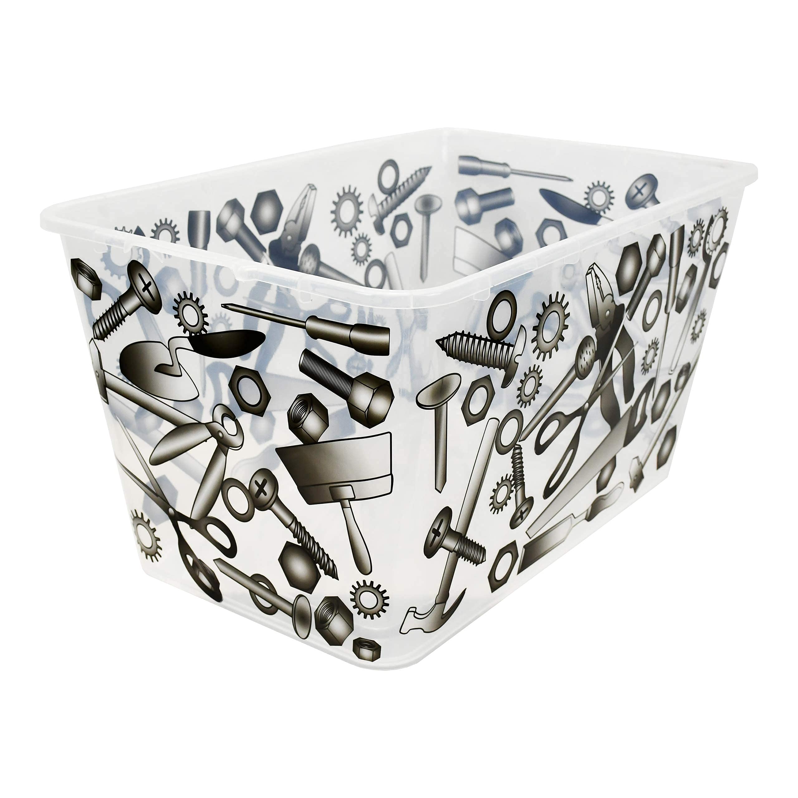 Simplykleen-14.5gal. Reusable Stacking Plastic Storage
