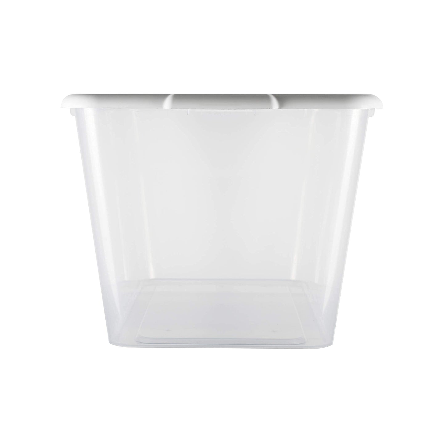 Simplykleen- 14.5gal. Reusable Stacking Clear Plastic Storage Containers with Mermaid Print Lids (Pack of 4)